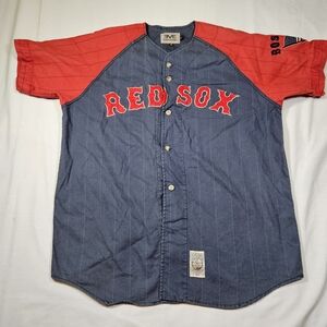 Boston Red Sox Cooperstown Collection Men's Mirage Size XL Baseball Jersey